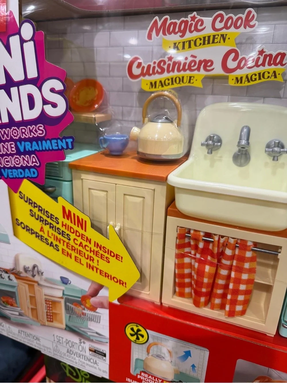 Children's Play Kitchen Set - Mint and Cream